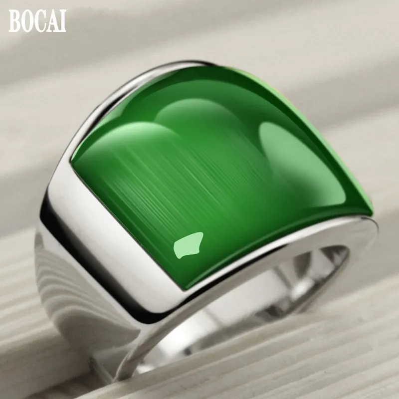 Мужские властные кольца из титановой стали BOCAI 316l модное персонализированное