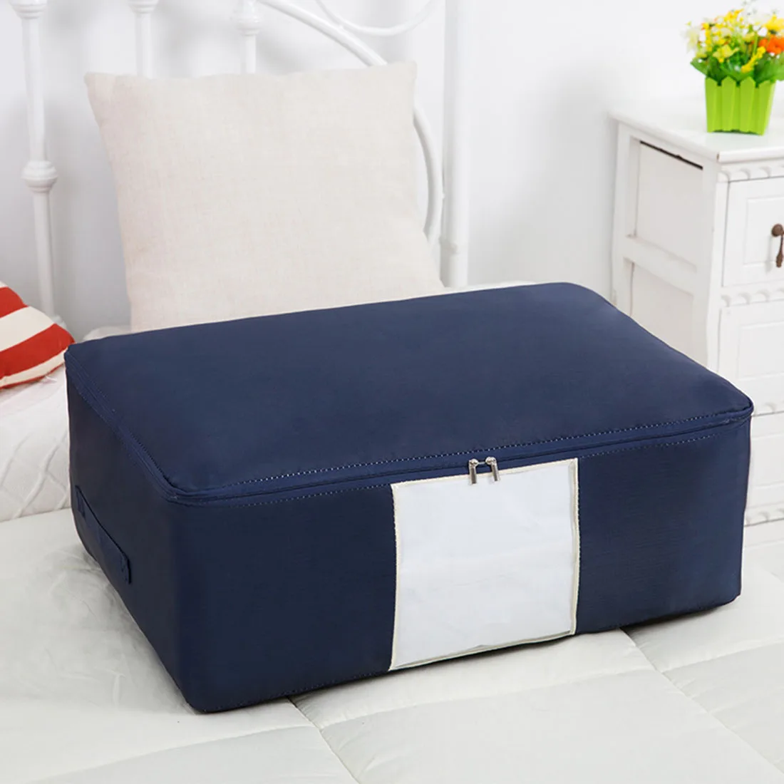 3 шт водонепроницаемые влагостойкие сумки для хранения стеганых одеял шкаф для одежды органайзер для домашнего хранения и организации-темно-синий L