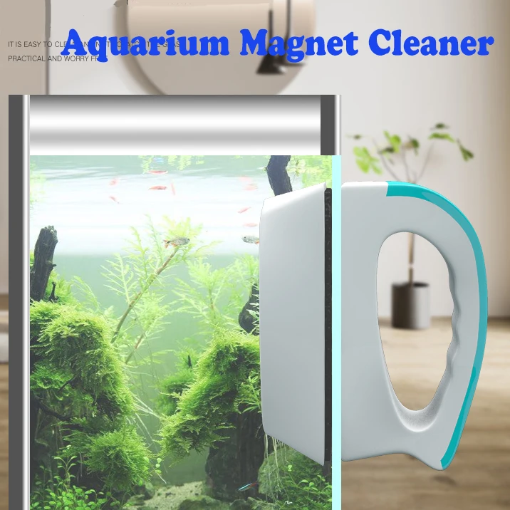 Магнитная Щетка для аквариума аксессуар стеклянный скребок пыли водоросли