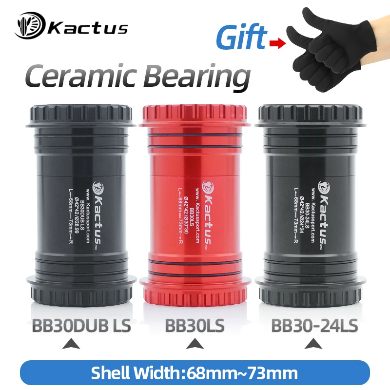 

MTB Bottom Bracket Ceramic Bearing BB30/24/BB30DUB on Lock Shaft Press fit 42mm For Shimano/SRAM GXP/SRAM-DUB Crankset for parts