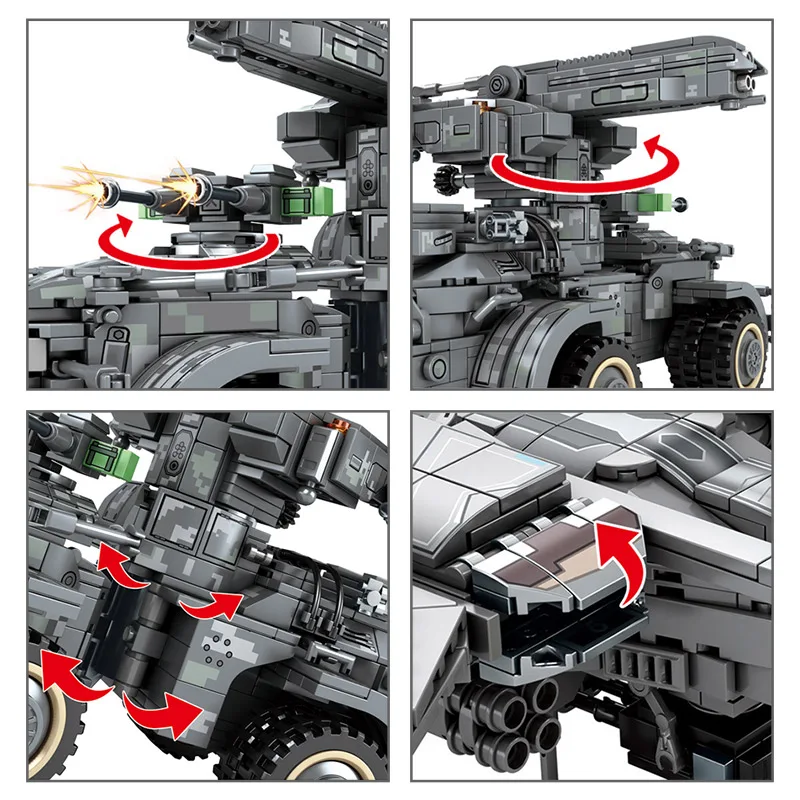 

City Police WW2 Aircraft Drone Building Blocks Military High-tech Army Weapon Artillery Fighter Bricks Toys For Children