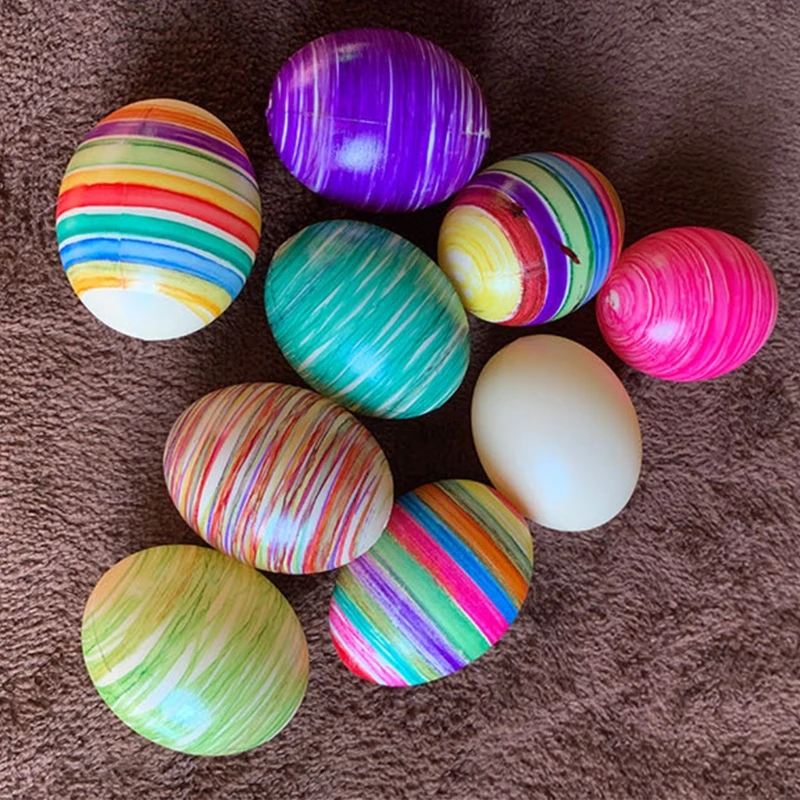 

G2AD Happy Easter Egg Decoration Set Easter DIY Painted Eggs Painting Game Drawing