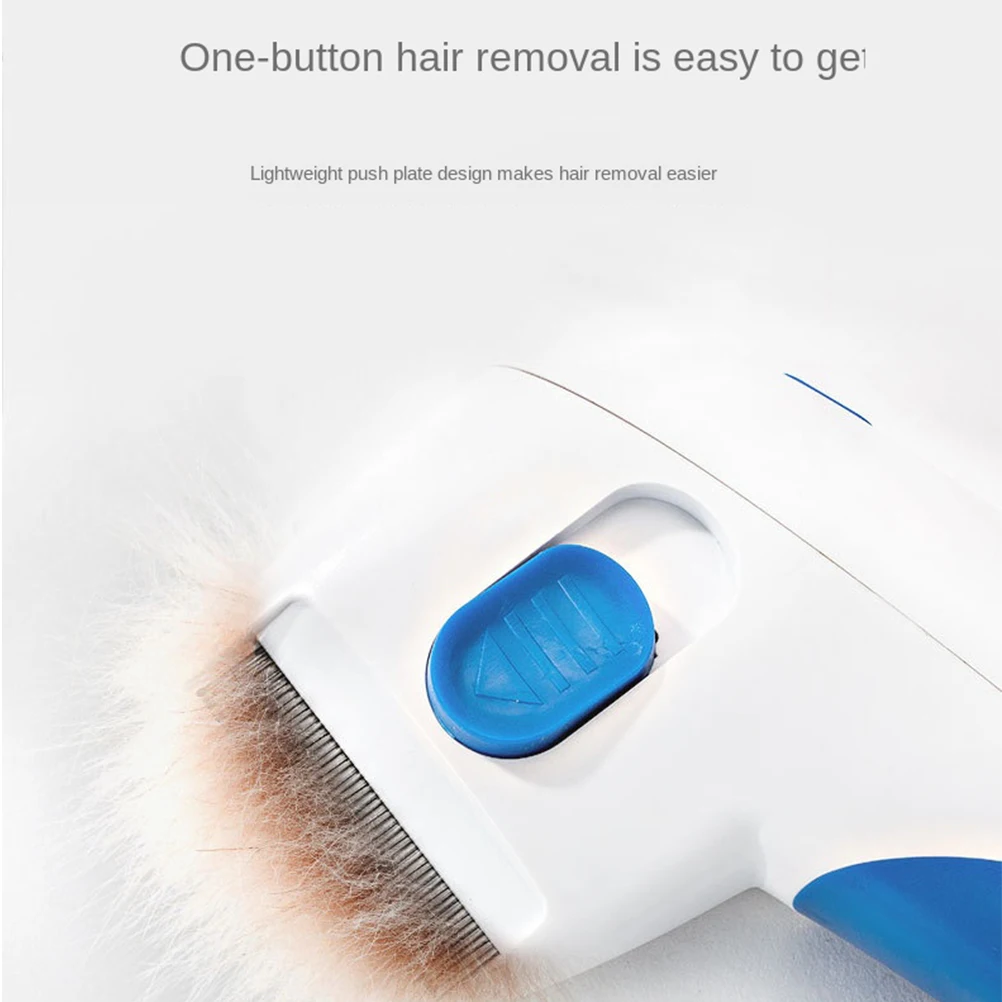 Расческа для чистки питомцев от блох электрическая щетка собак инструмент