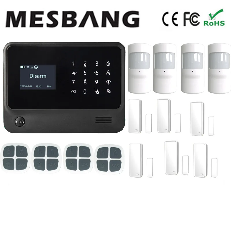 05 Wifi GSM Беспроводная сигнализация домашняя охранная сигнализация wifi сигнализация с английским французским русским испанским, голландским - Цвет: 05