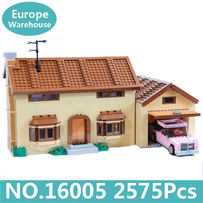 16005 King Bricks 16005 16004 Kwik-E-Mart Симпсоны дом строительные блоки фильм Мультфильм архитектура Lepinblocks 71006 71016 игрушки подарок - Цвет: 16005