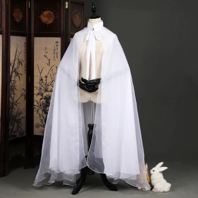 

2021 Men&Women Hanfu Cloak Double Shawl Dou Li Unisex Chinese Ancient Traditional Folk Costumes Shawl Hanfu Cosplay Costumes