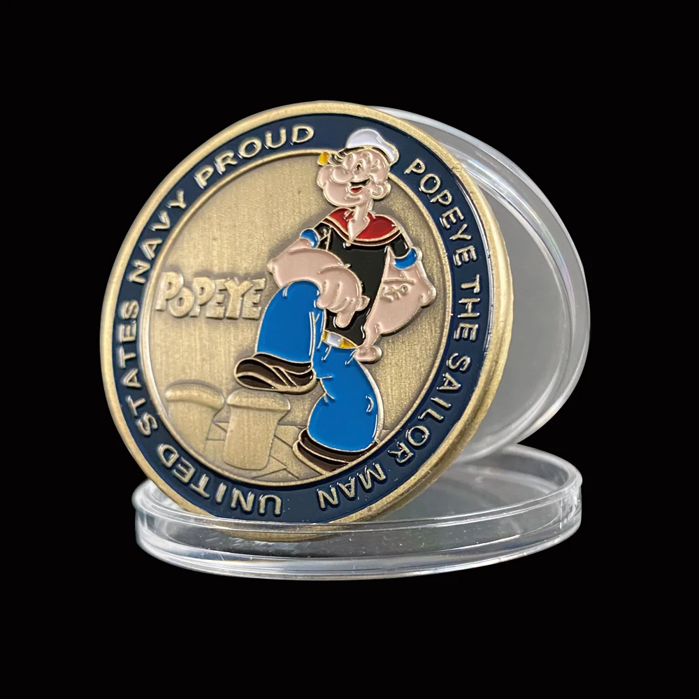 Памятная сувенирная монета Popeye в США подарок для домашнего декора лучшая