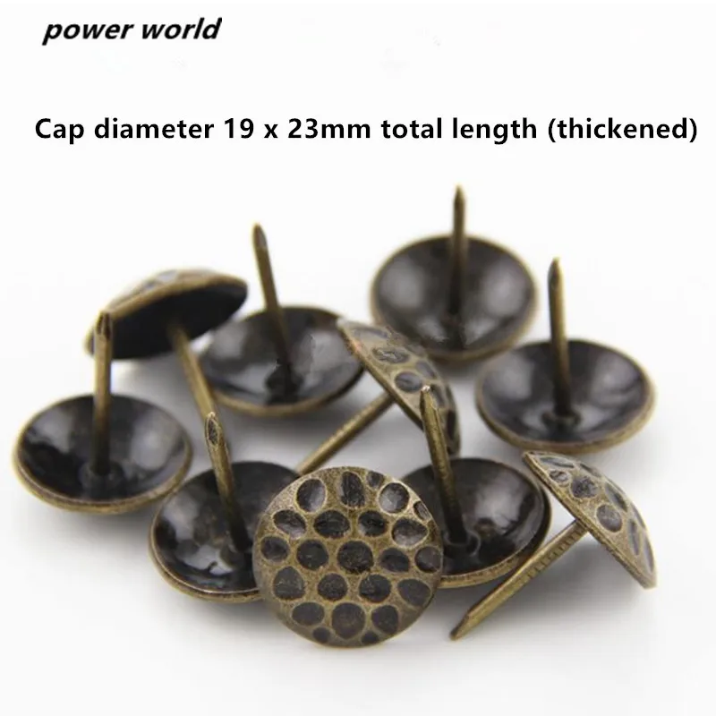 20 шт., декоративные мини-гвозди для мебели, 19x23 мм