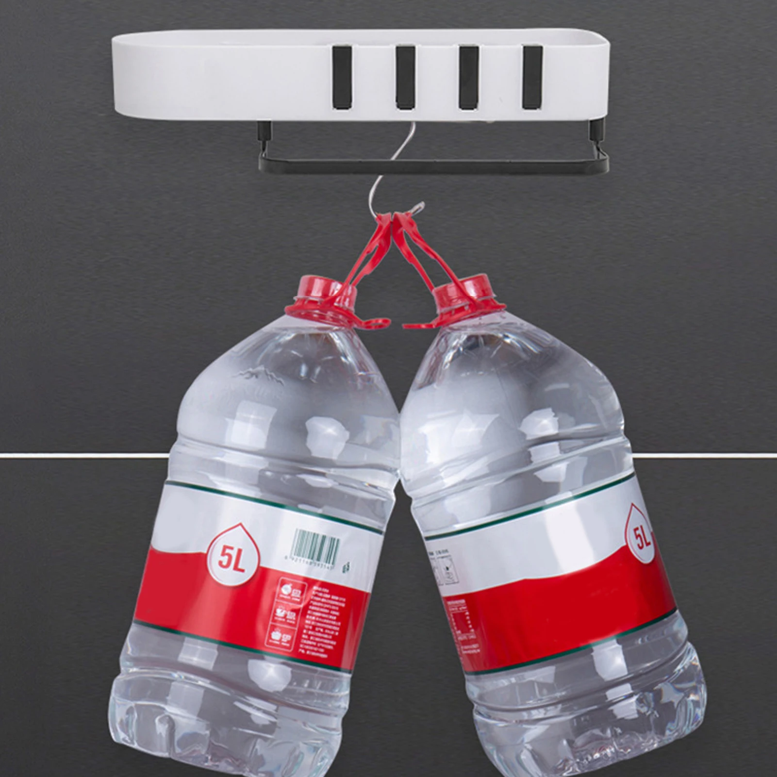 Полка для хранения в ванную комнату полка с вырезами на стену и крючками