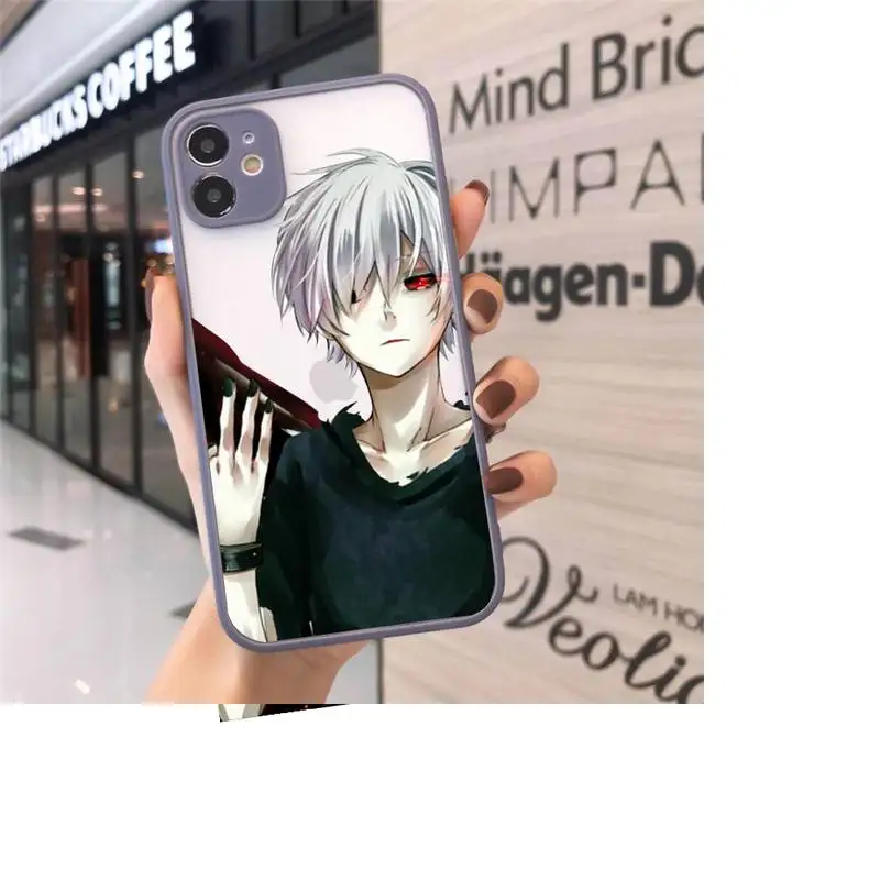 

Tokyo Ghoul Trendy Anime Phone Cases Matte transparent For Gray iPhone 12 Mini 11 Pro XR XS Max 7 8 Plus X Back Cover