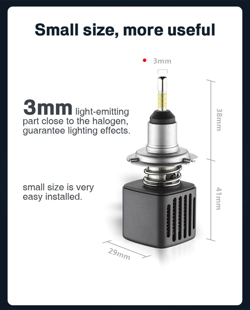 С 4-х сторон SAMSUNG чипы мини H4 светодиодный H7 10000LM D2S H1 H9 H11 9005 D3S 9006 HB4 D1S автомобильные головные фары лампы 6500 к Противотуманные фары 12V