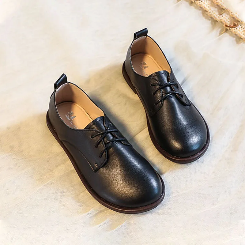 

PEIPAH Women Autumn Genuine Leather Shoes Woman Retro Oxfords Shoes Ladies Casual Flats Female Solid Footwear Plus Size 2020