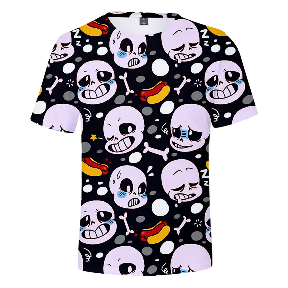 Милые футболки для детей и подростков Детская футболка с рисунком игры Undertale 3D