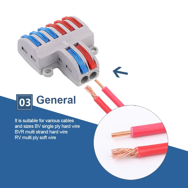 5 шт./лот SPL-62 Мини Быстрый разъем провода Универсальный проводка кабеля Разъем