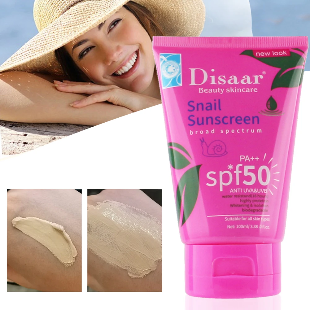 

Sunscreen Lotion Broad Spectrum 100ml SPF50 Non-Greasy Face Body Sun Screen Lotion Disaar Facial Sunscreen Cream Sun Protection