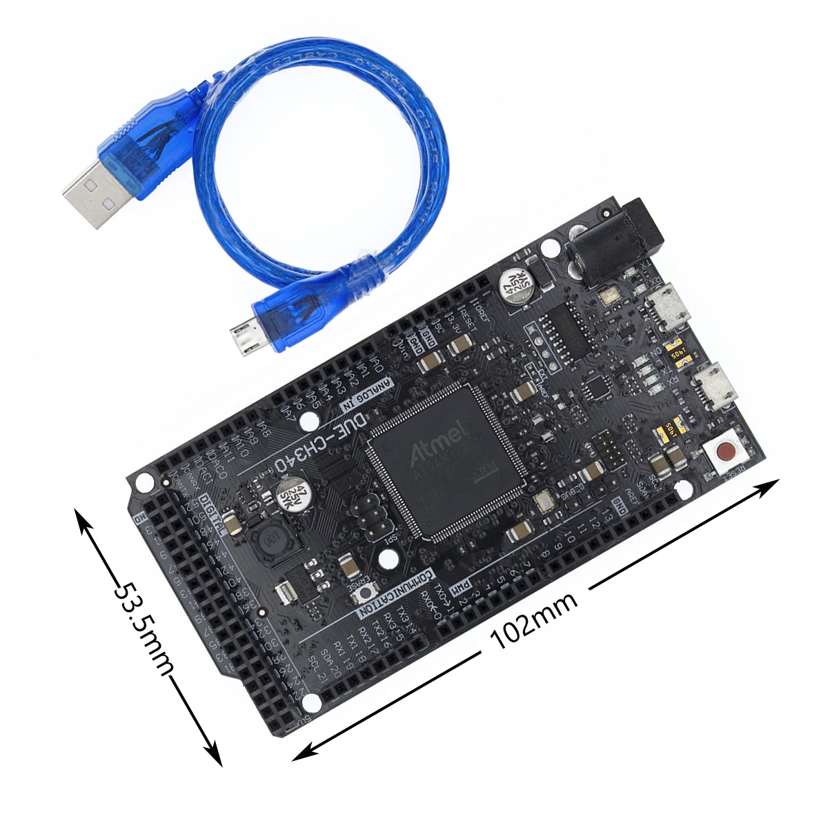 Материнская плата Due R3 для ATSAM3X8E ARM основная управления с USB кабелем 50 см 1