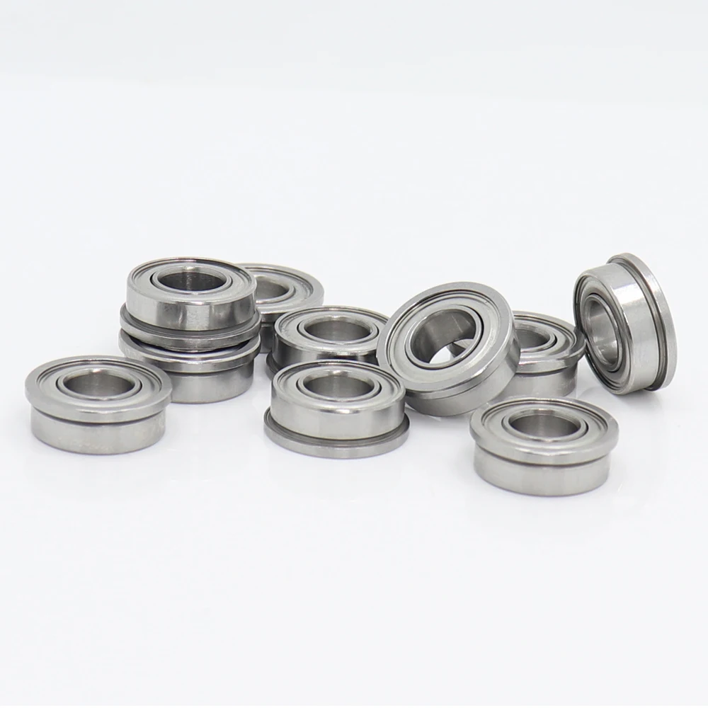 

SFR188ZZ Flange Bearing 6.35x12.7x4.762 Mm 10PCS Double Shielded Stainless Steel Flanged SFR188 Z ZZ Ball Bearings SFR188Z