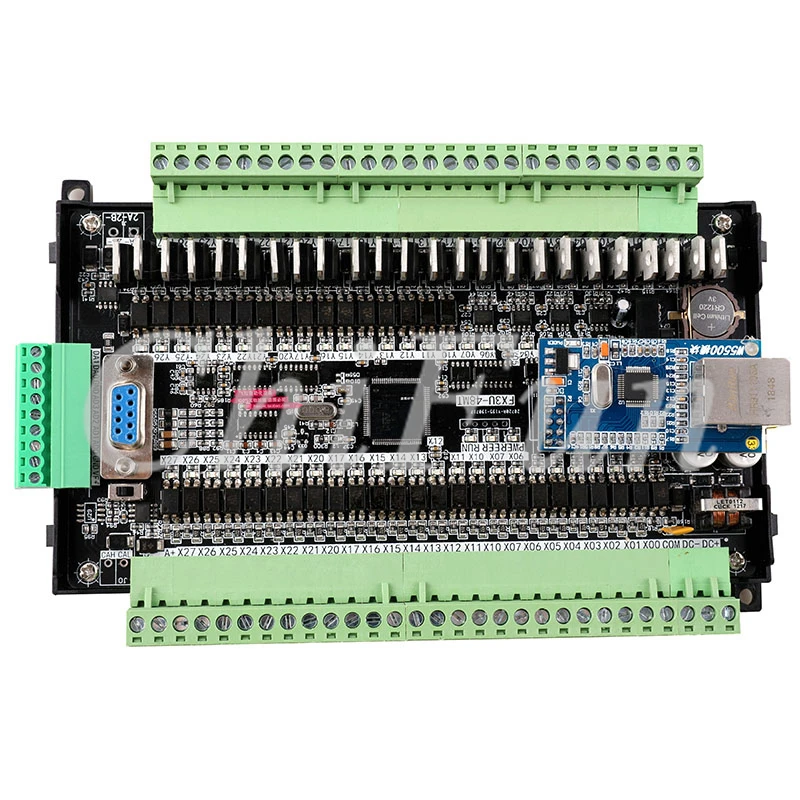 Плата промышленного управления PLC FX3U 48MT 4AD 2DA 24 входа выхода транзистора RS485 8 way Pulse