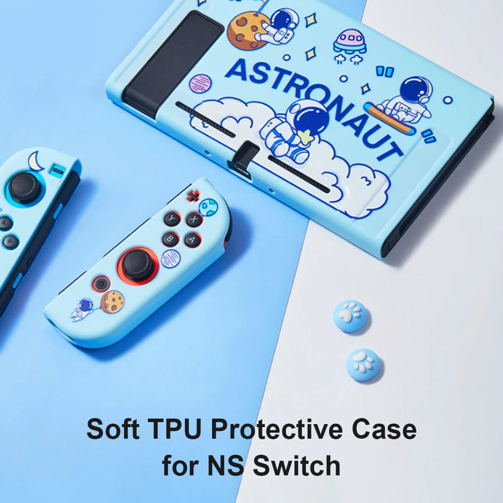 Чехол из ТПУ для игровой приставки Nitendo Switch нескользящий чехол с полным покрытием