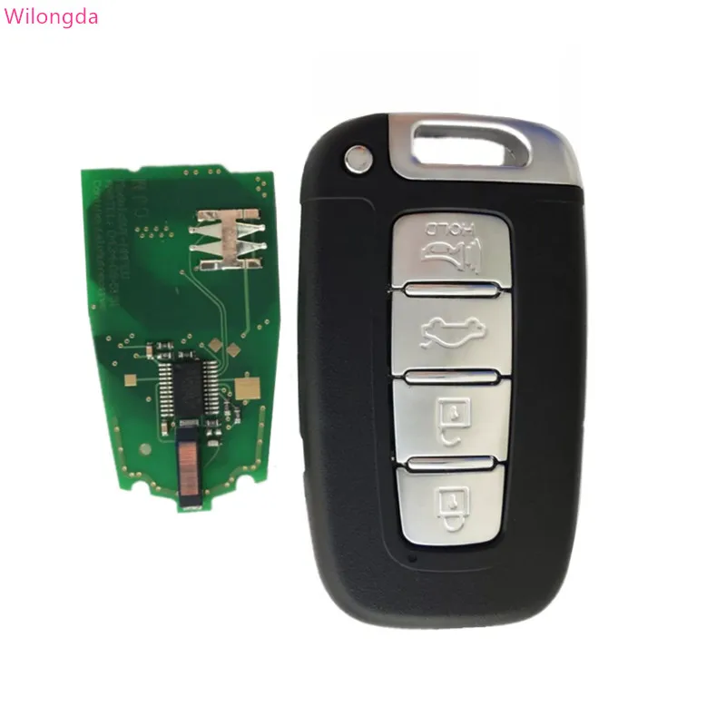 

Умный Автомобильный ключ Wilongda, 4 кнопки, дистанционный ключ 434 МГц, чип ID46 для KIA K2 K5 K7 Rio Sportage Sorento, Автомобильный ключ