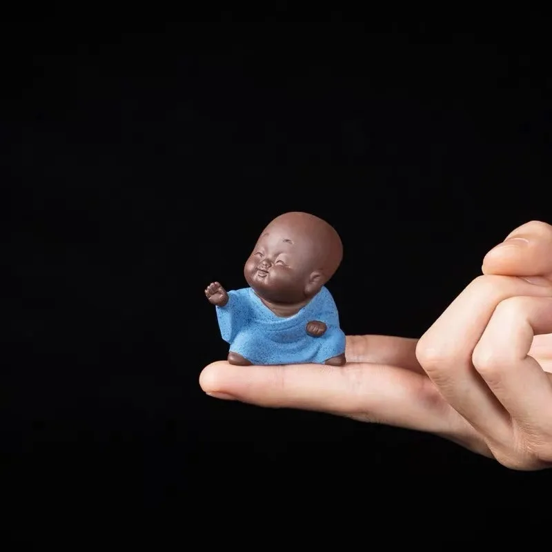 Чайный питомец на палец фиолетовая глина маленький карманный кунг-фу милые