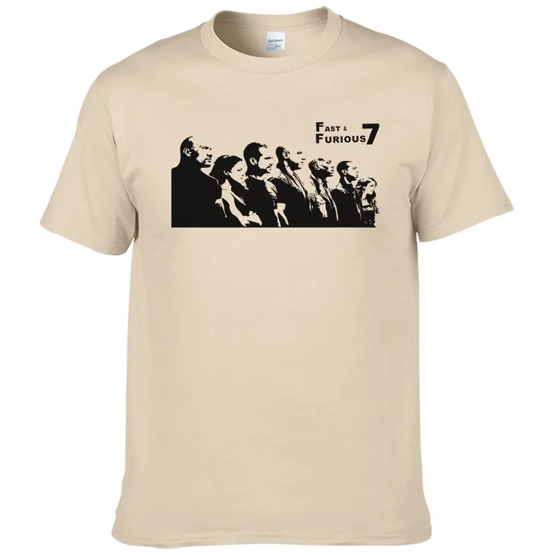 

Fashion 100% Cotton T Shirt Men Fast Furious Man The fast and the furious T-Shirt Summer Casual Short Sleeve Printed Tees #237