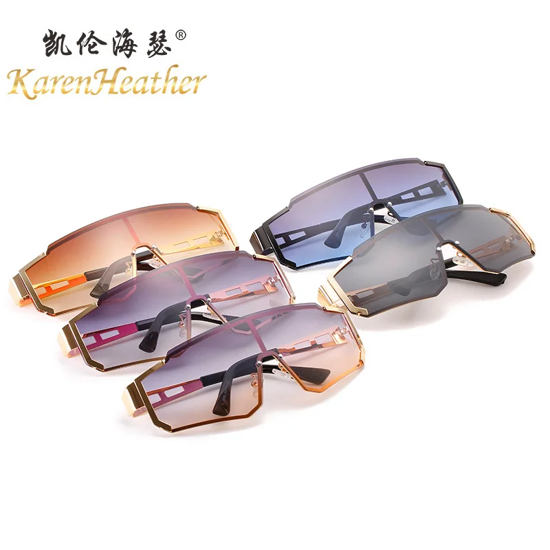 

New Fashion Large Frame One-piece Sunglasses Sports Riding Sunglasses Brand Design UV400 Casual Sunglasses for Adult,Women,Men