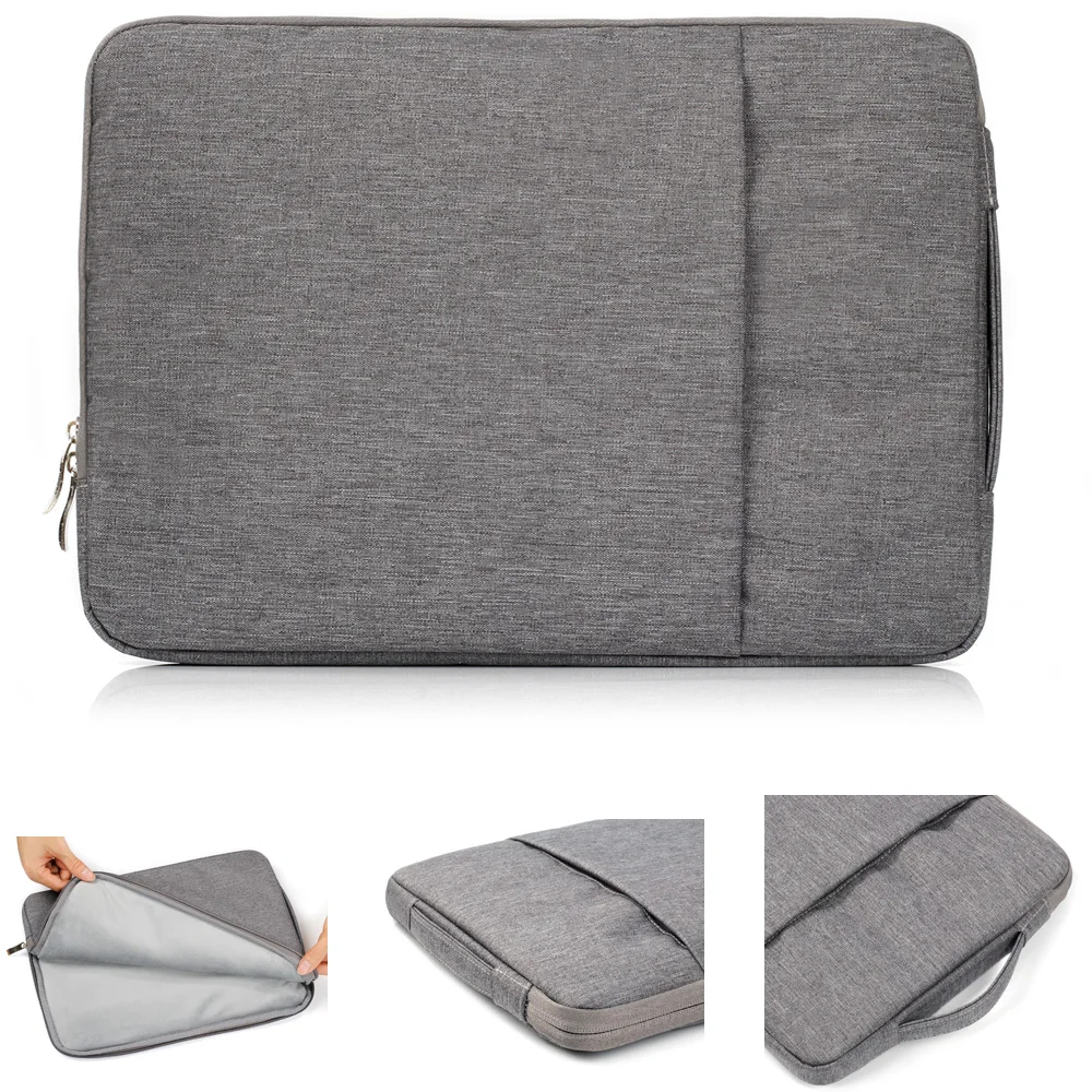 Zipper Nylon Waterproof Bag for Macbook 11 12 13 15 inches Shockproof Tablet Universal Liner Sleeve Pouch A1278 A1502 A1706 | Компьютеры и