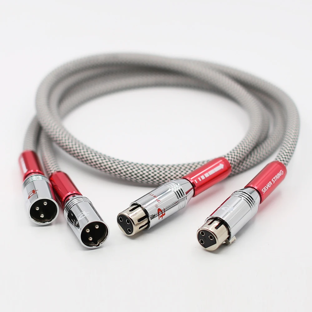 VX09001 аудио посеребренный hifi XLR кабель 1 м xlr Аудио Видео 5 | Электроника