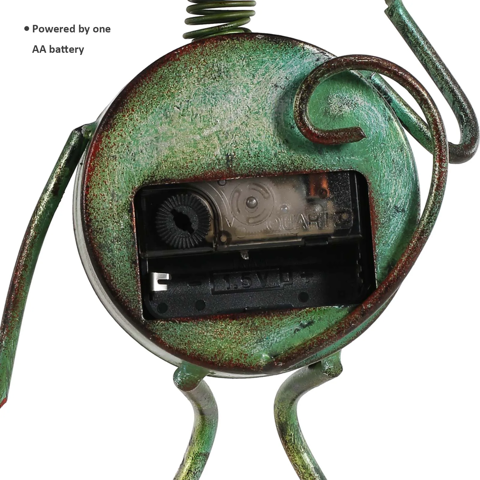 Часы Tooarts из кованого железа с фламинго ретро часы для стола украшение ручной