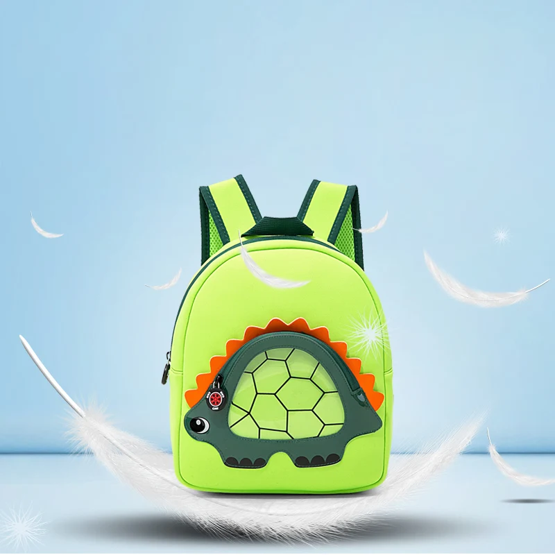 Креативный детский школьный рюкзак с объемным динозавром для мальчиков и