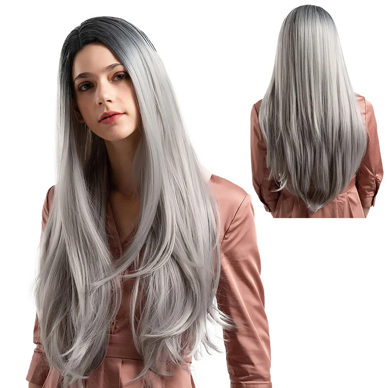 Новые 4 цвета боб парик с волосами Длинные прямые синтетические парики для