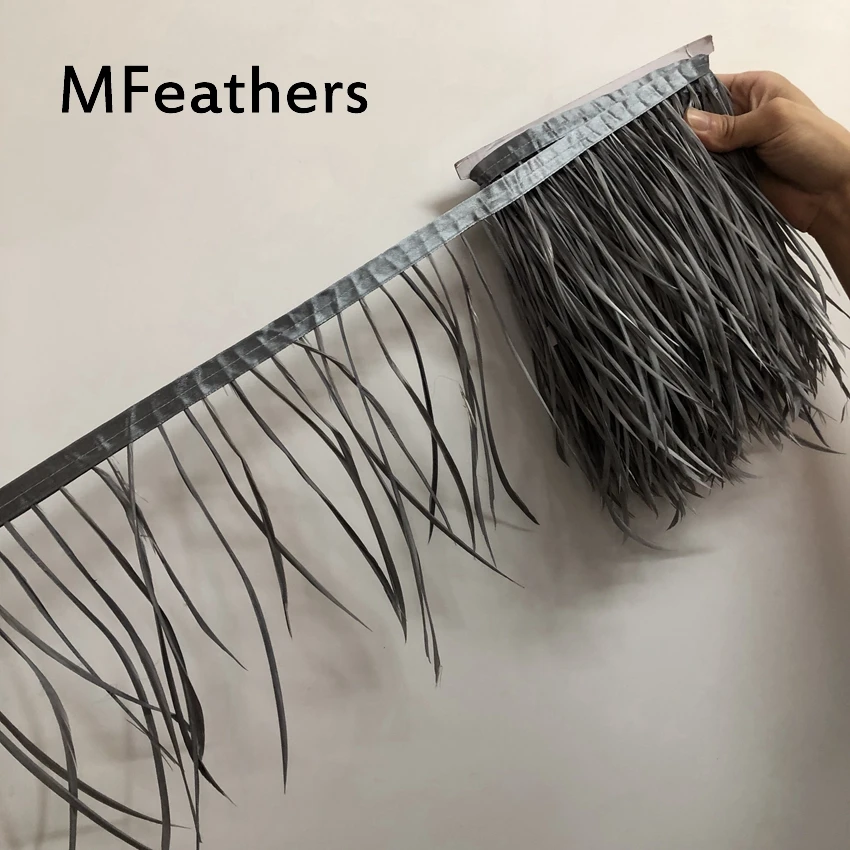 Лента из гусиных перьев mfeather лента золотого и желтого цвета для карнавала 5 м/лот