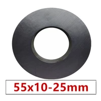5pcslot ring ferrite magnet 55x10 mm hole 25mm permanent magnet 55mm x 10mm black round speaker ceramic magnet 5510 55 25x10