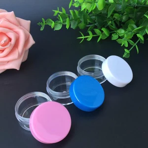 10 г портативная Косметическая пустая банка, горшок для теней, макияж, perfum крем для лица, контейнер, круглые многоразовые бутылочки, прозрачные L4B123