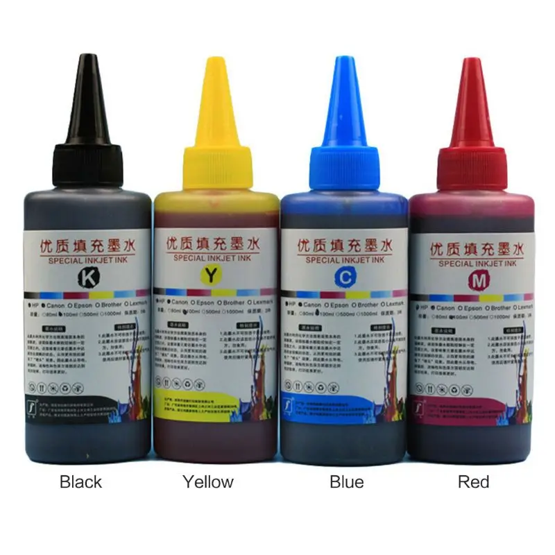 100ML Refill Ink Kit Universal Dye Printer Supplies Desktop Printing Paper Replacement for canon PG-245 CL-246 PIXMA MG2420 P9JD