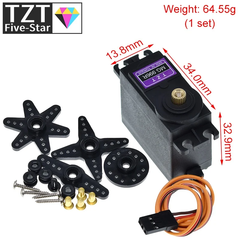 Сервоприводы Digital MG996 сервопривод металлический для Futaba JR моделей автомобиля