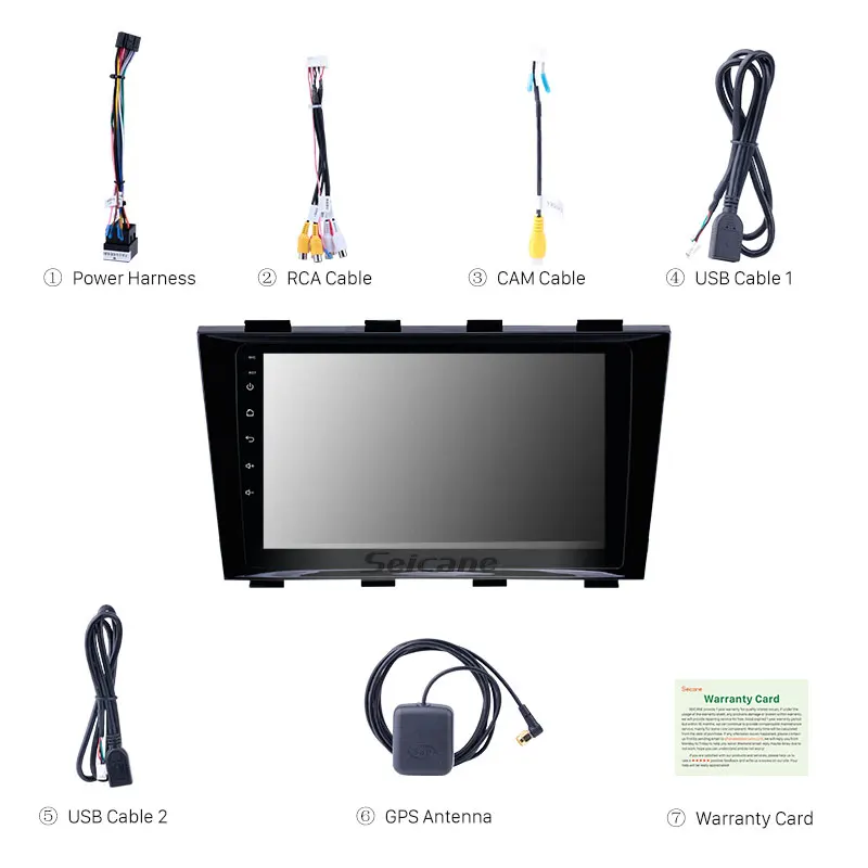 Автомобильный GPS навигатор Seicane 9 дюймов радио Android 8 1 для Geely Emgrand EC8 2009-2011 2012 2013 2014