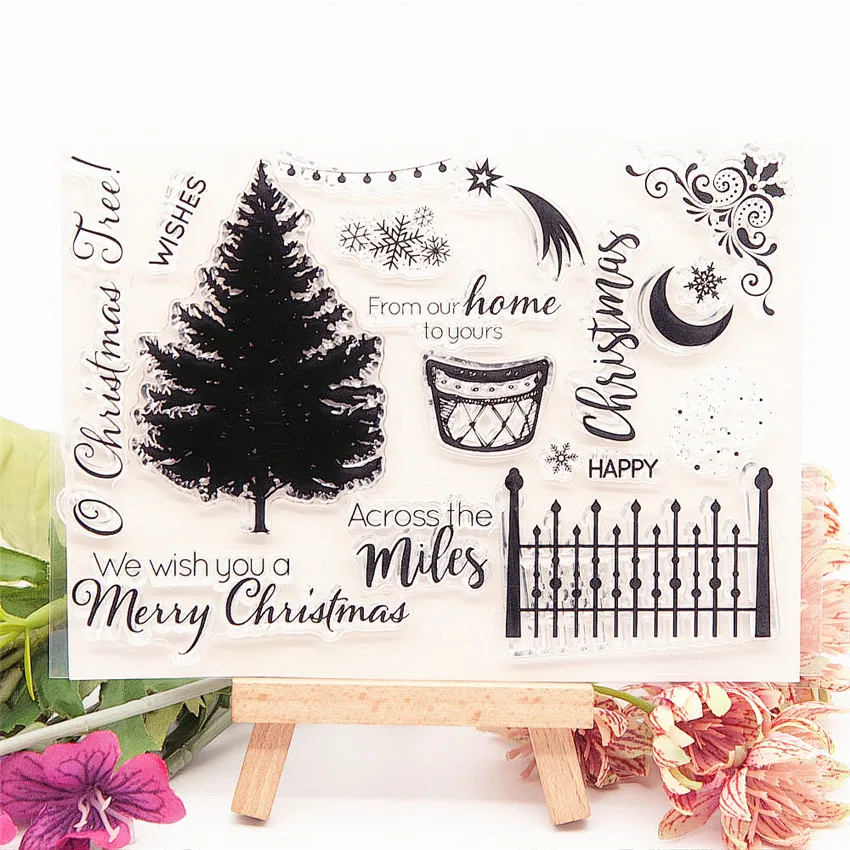 Прозрачные штампы из сосны 15 5*11 см/Силиконовые пломбы роликовые для сделай сам