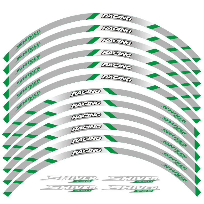Светоотражающая наклейка на обод мотоцикла креативная для 17 дюймового