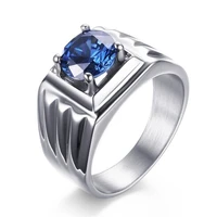 new trendy bohemian blue crystal inlaid ring womens ring austrian rhinestone inlaid metal ring accessories party jewelry