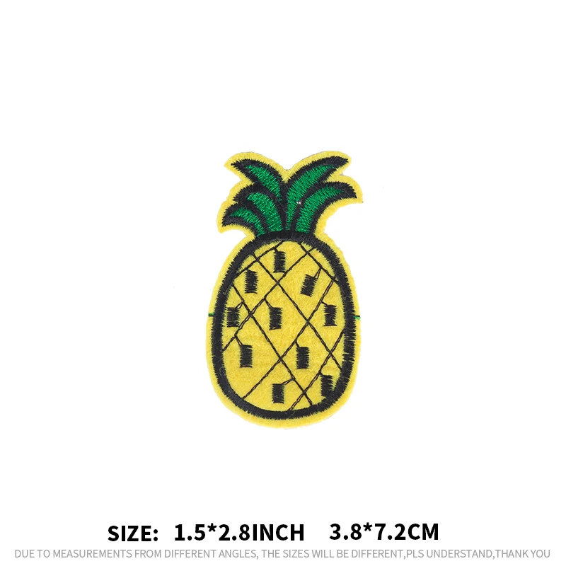 XC 5 шт. вышивка пластырь ананасовая ткань заплатки для джинсов универсальные
