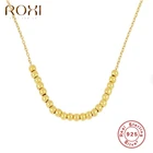ROXI с маленькими шариками, комбинация многослойное украшение на шею в ожерелья, хороший подарок для девушек и женщин ювелирные изделия 925 стерлингового серебра золотое ожерелье-чокер