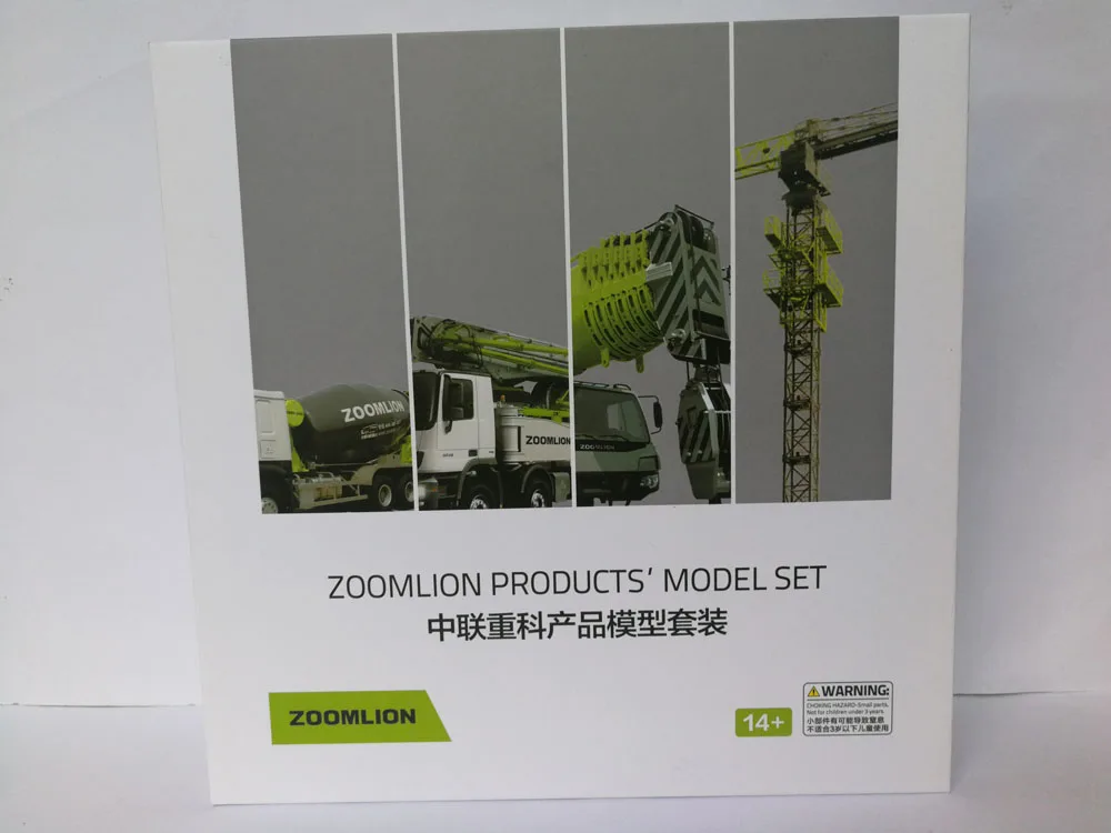 1:100 Zoomlion модели продуктов 4 шт набор, ZAT2000V башенный кран миксер насос грузовик игрушка