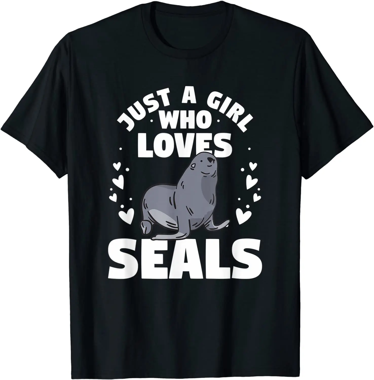 

Just A Girl Who Loves Seal Funny Sea Animal Lover T-Shirt Men's T-shirt