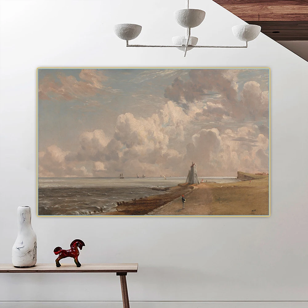 Цитон Джон констебль harхарвичский Маяк Canvas Холст Картина маслом художественное
