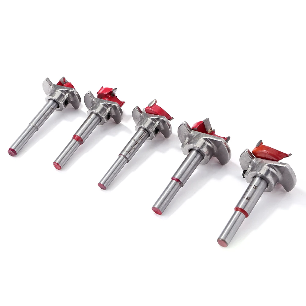 

Hinge Hole Drilling Opener Carbide Tip Drill Bit Woodworking Tools Hinge Boring Drill Bits for Door Hole Round Shank Accessories