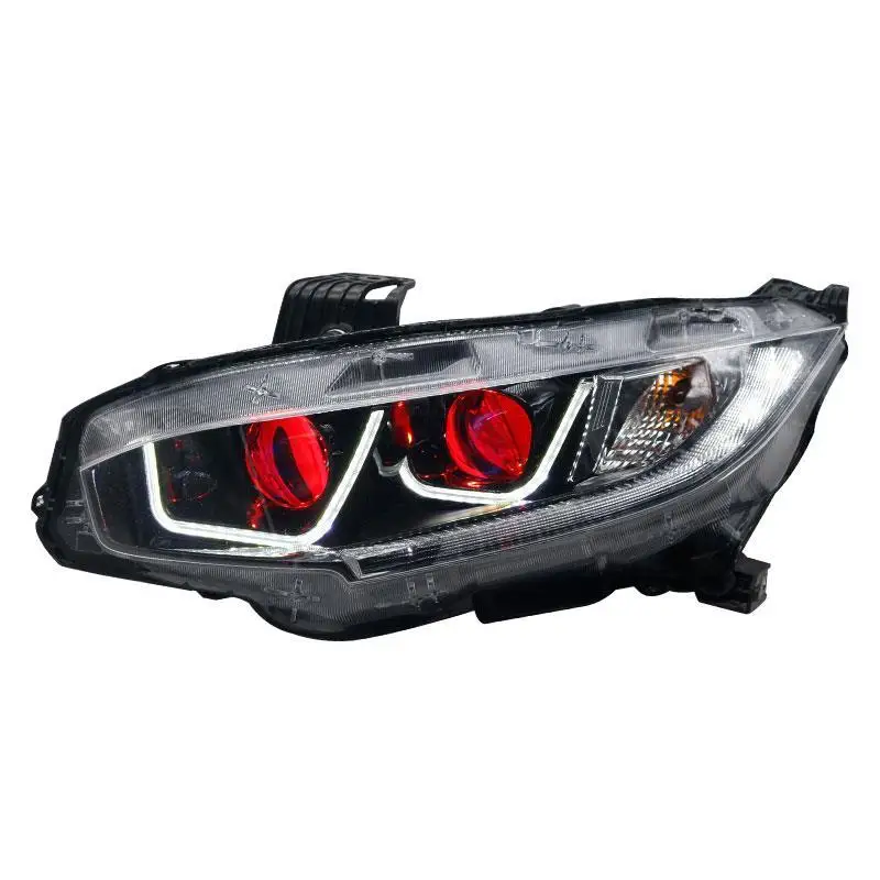 Assessoires Neblineros Led Para авто дневной аксессуар для бега фары передние противотуманные задние фары автомобиля в сборе 16 для Honda Civic