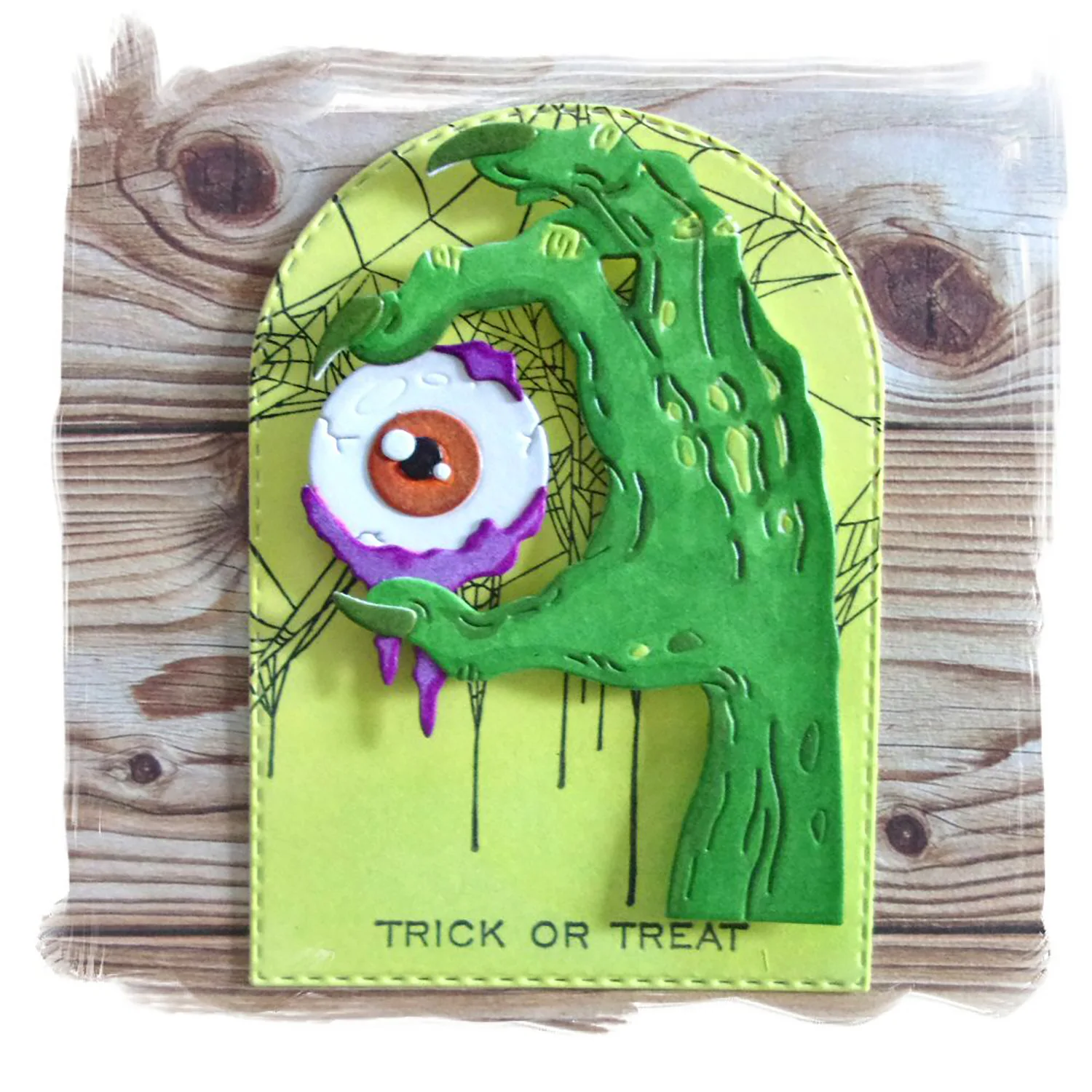 Ужасный глазный шар зомби ручная вырезанная штамповка искусственный набор