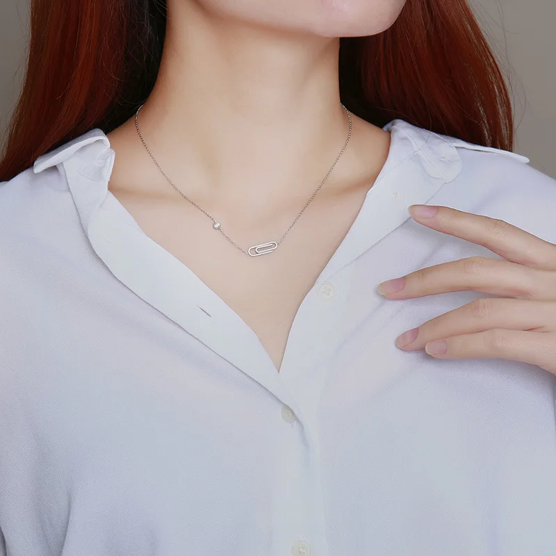 

Vnox Rectangle Links Chain Necklace for Women,Elegant Gold Color Stainless Steel Metal Chain,Chic Statement Lady Jewelry